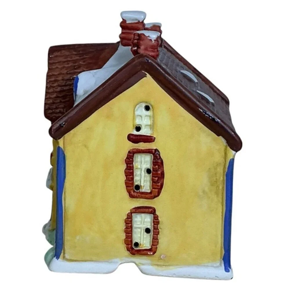 Village Mansion Holiday Dickens of London Christmas Porcelain House Vintage 1991
